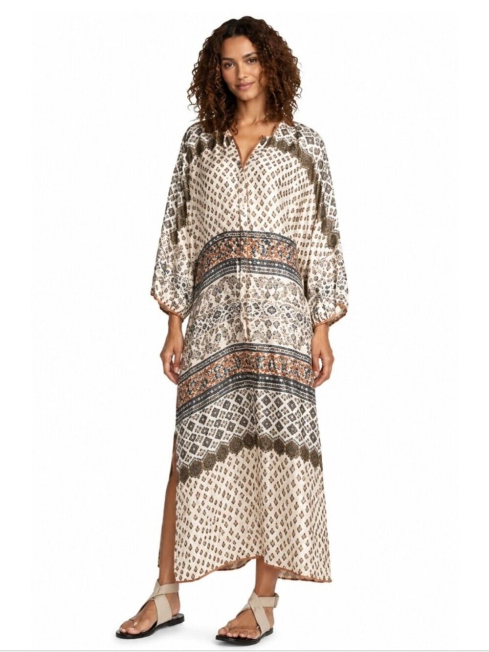 NWT Johnny Was Corey Twill Maxi Dress